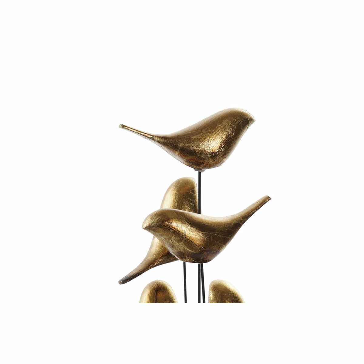 Prydnadsfigur DKD Home Decor Glas Harts Fåglar (17 x 17 x 32 cm) - 3