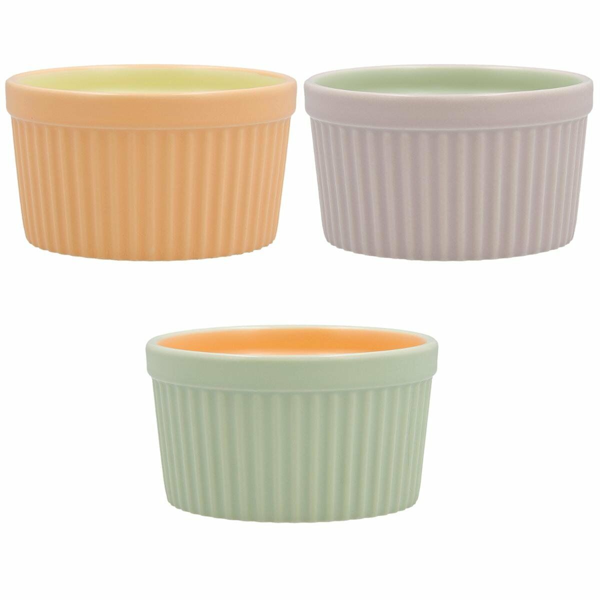 Ramekin Quid Vitamina Dvobarvna Keramik 10,5 x 10,5 x 5,9 cm (6 antal) - 2