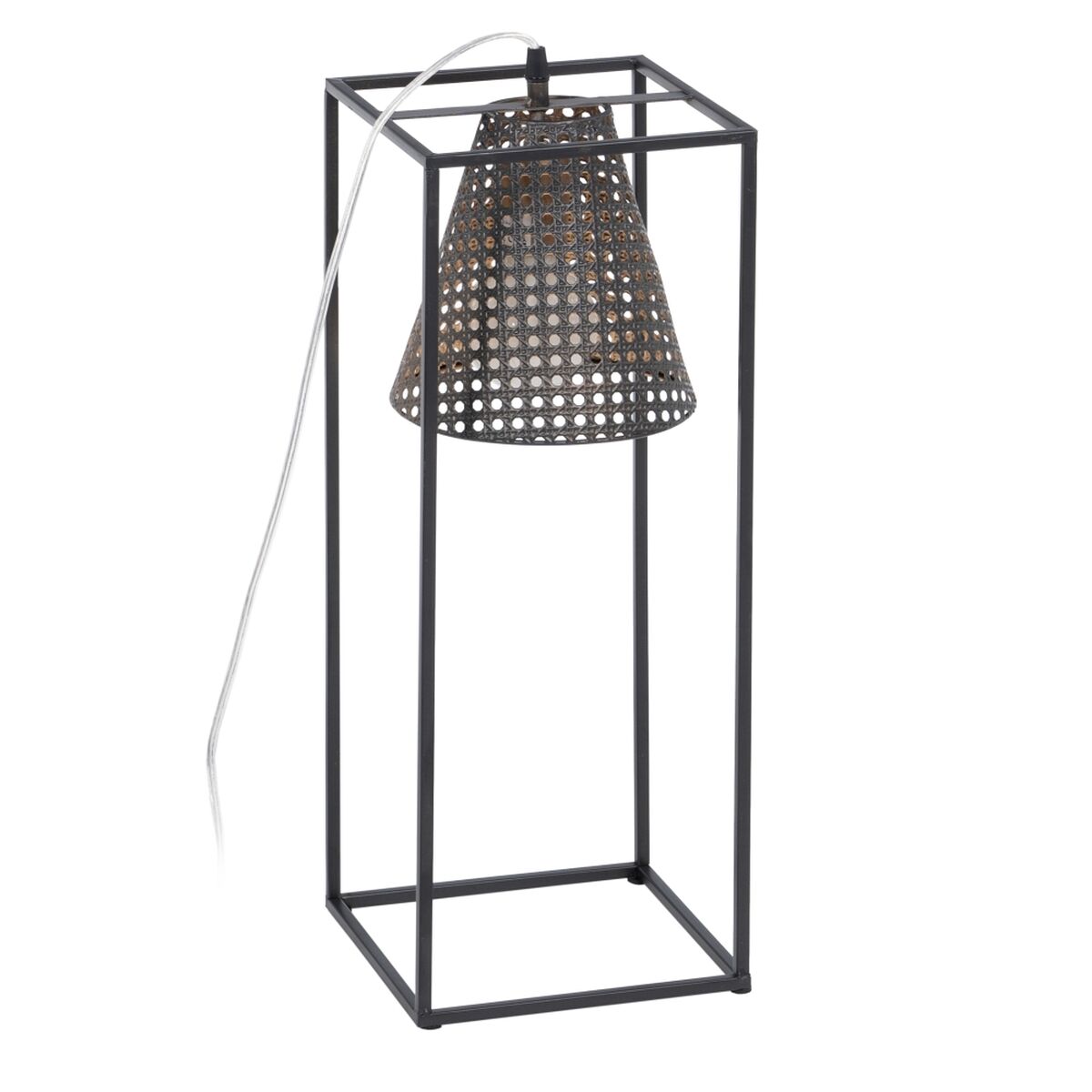 Golvlampa Svart Gyllene Metall 20 x 20 x 57 cm