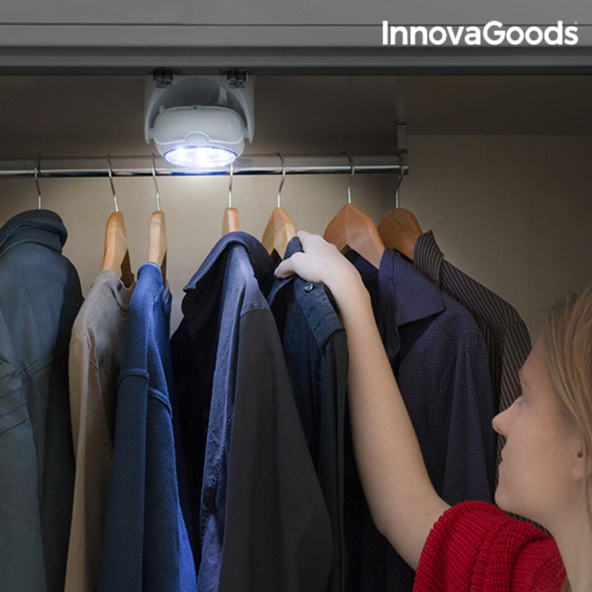 LED lampa med rörelsesensor InnovaGoods IG117025 (Renoverade A) - 5