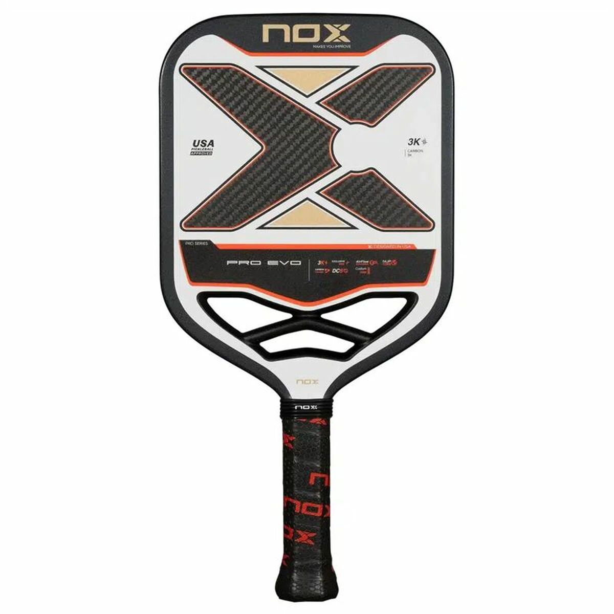 Pickleball racket Nox Nox Pro Evo Beige Kolfiber