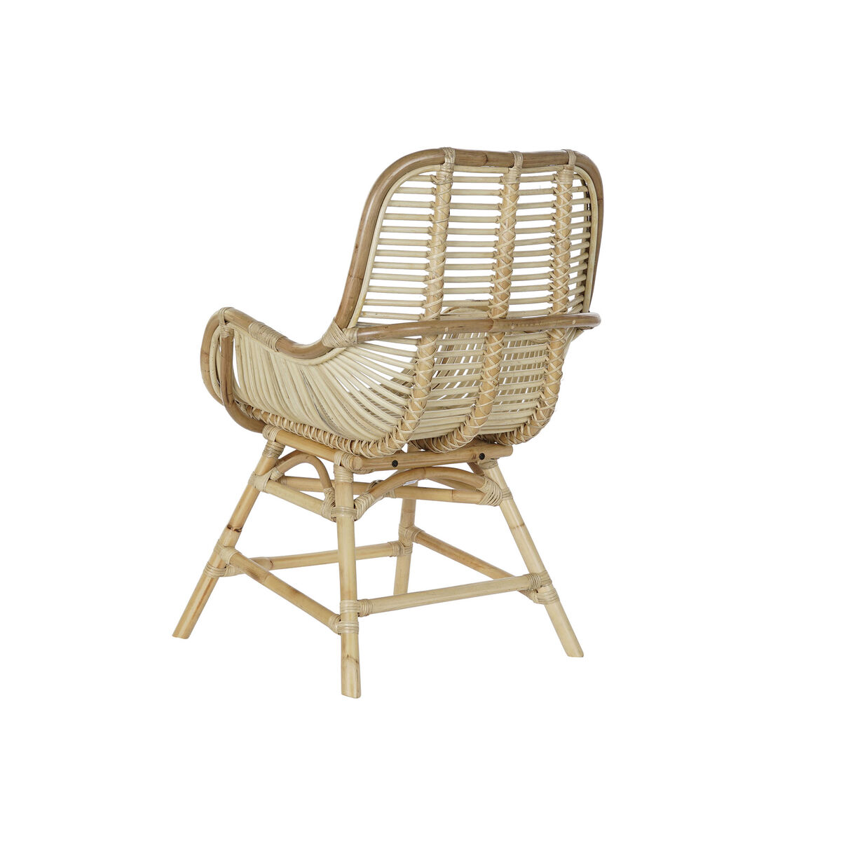 Kerti szék DKD Home Decor Multicolour Naturell Rattan 61 x 58 x 92 cm 62 x 62 x 92 cm - 6