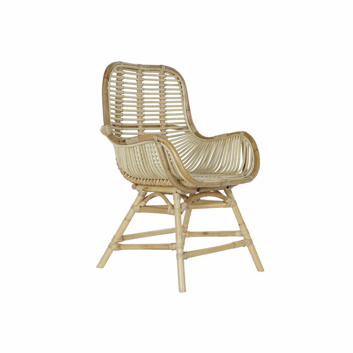 Kerti szék DKD Home Decor Multicolour Naturell Rattan 61 x 58 x 92 cm 62 x 62 x 92 cm - 3