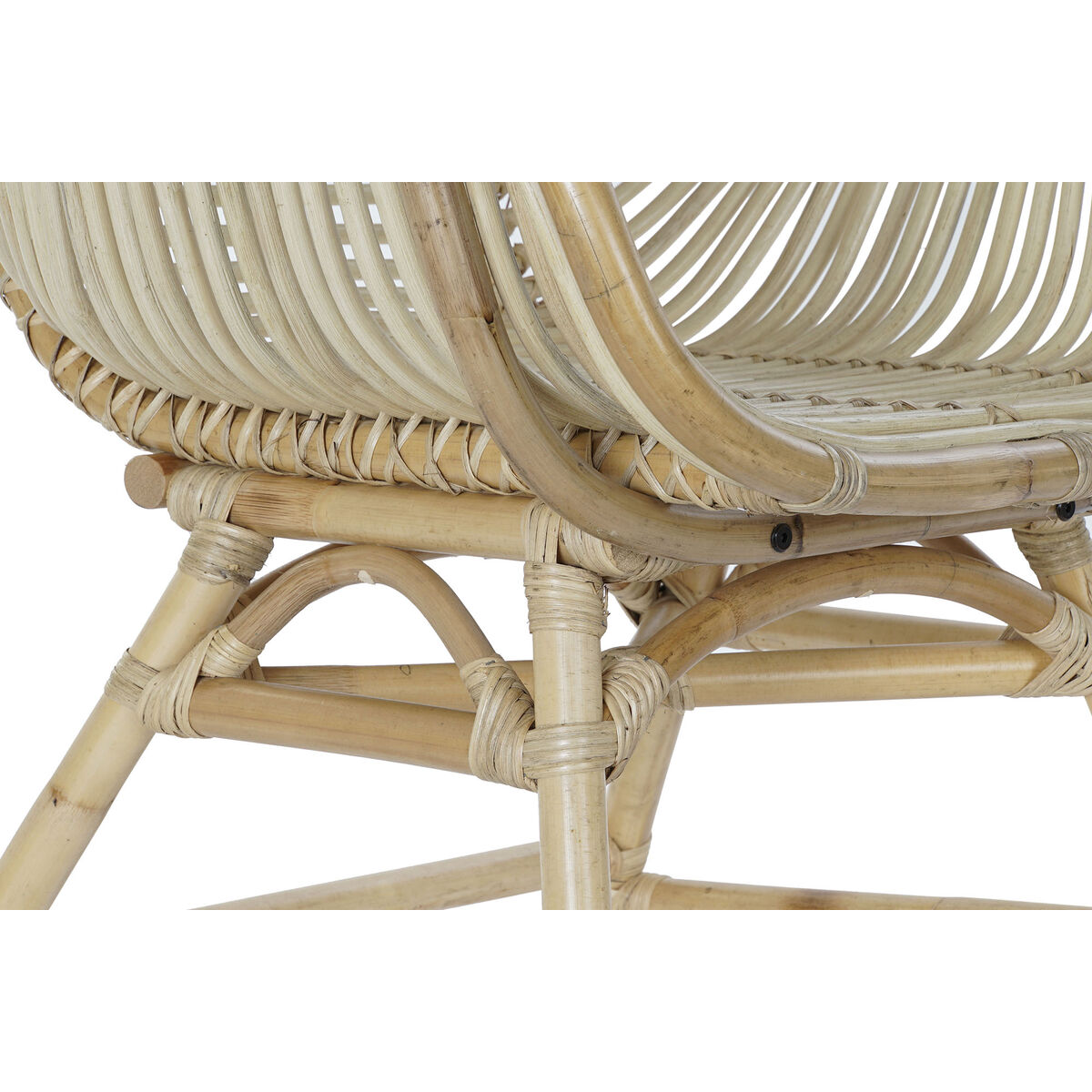 Kerti szék DKD Home Decor Multicolour Naturell Rattan 61 x 58 x 92 cm 62 x 62 x 92 cm - 8