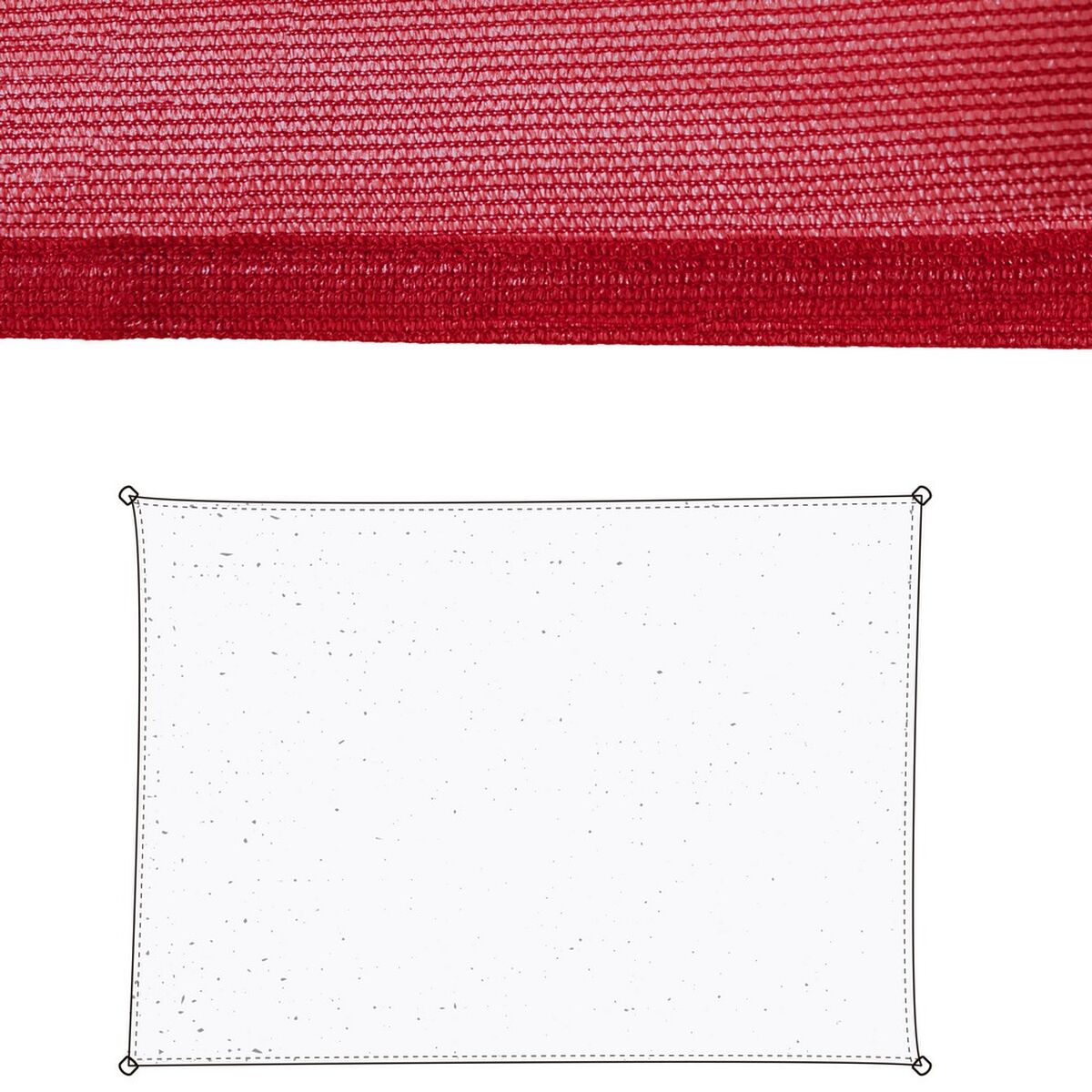 Skugga segel Cerise Polyetylen 300 x 1 x 400 cm