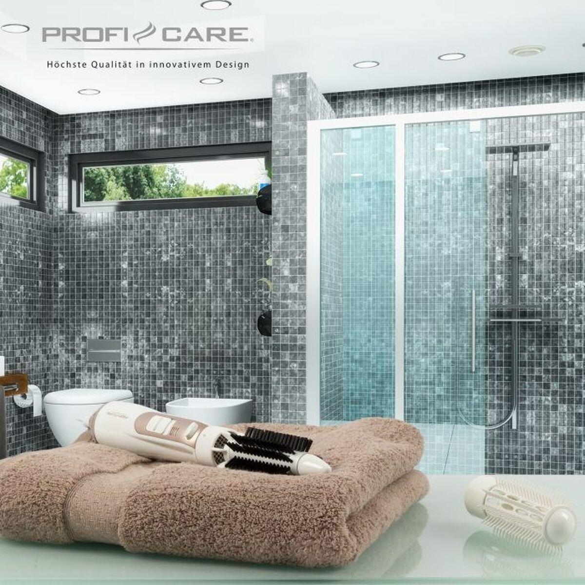 Borste ProfiCare PC-HAS 3011 Vit Champagne 2 antal - 2