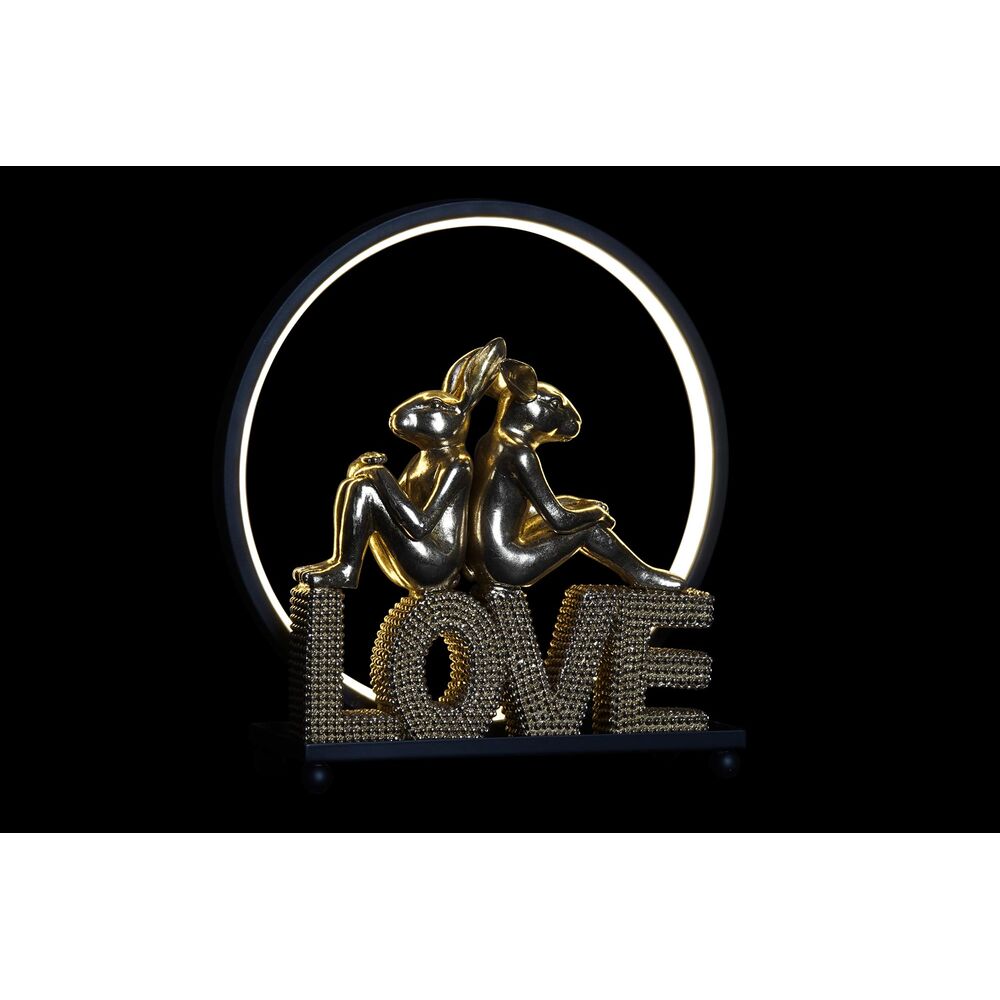 Belysning dekoration DKD Home Decor Love Harts Kanin love 30 x 11 x 31,5 cm - 2