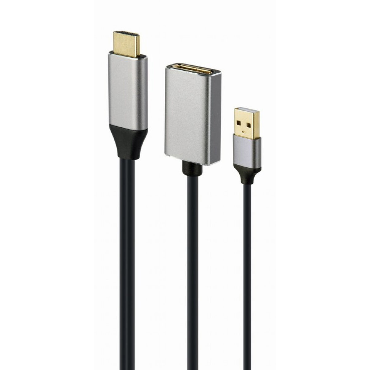 DisplayPort till HDMI Adapter GEMBIRD A-HDMIM-DPF-02 Svart 4K Ultra HD - 2