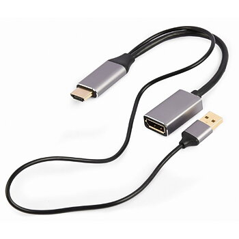 DisplayPort till HDMI Adapter GEMBIRD A-HDMIM-DPF-02 Svart 4K Ultra HD