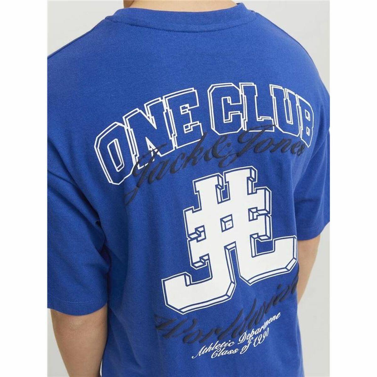 Barn T-shirt med kortärm Jack & Jones Jorcole Back Print Mörkblå - 6