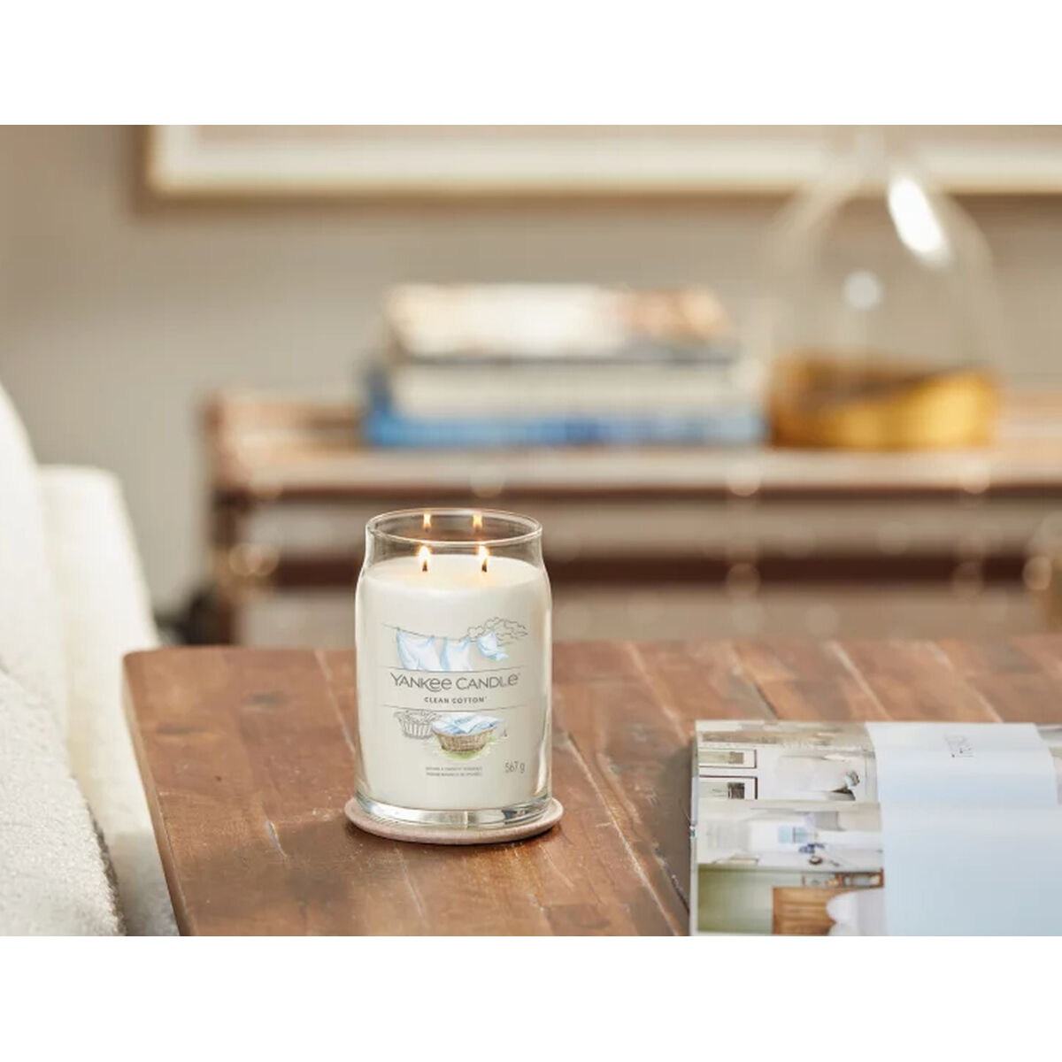 Doftljus Yankee Candle Clean Cotton 567 g - 3