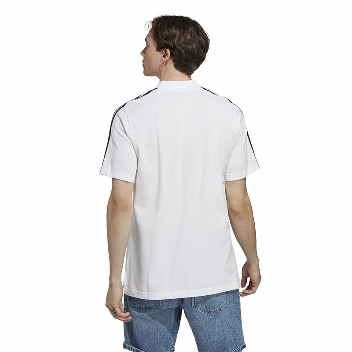 Polotröja kortärmad Herr Adidas Essentials Vit XL - 3