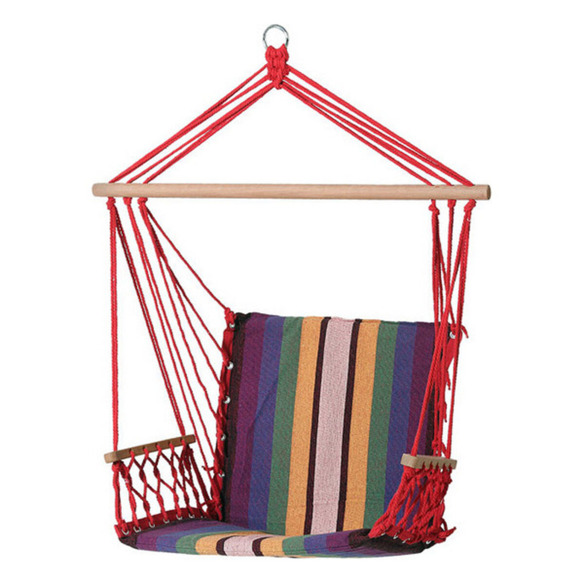 Hängmatta Multicolour Röd 100 x 50 x 3 cm - 2