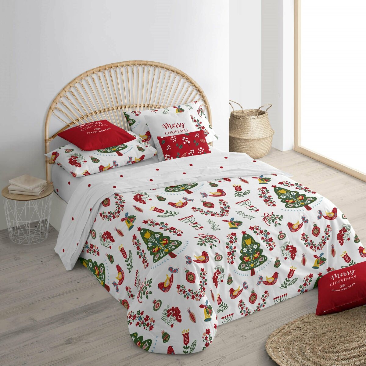 Påslakan Decolores Laponia Multicolour 175 Trådar 155 x 220 cm Säng 90 - 2