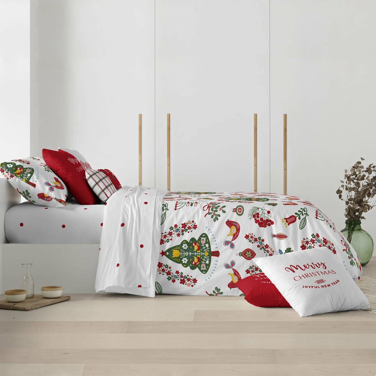 Påslakan Decolores Laponia Multicolour 175 Trådar 155 x 220 cm Säng 90 - 3