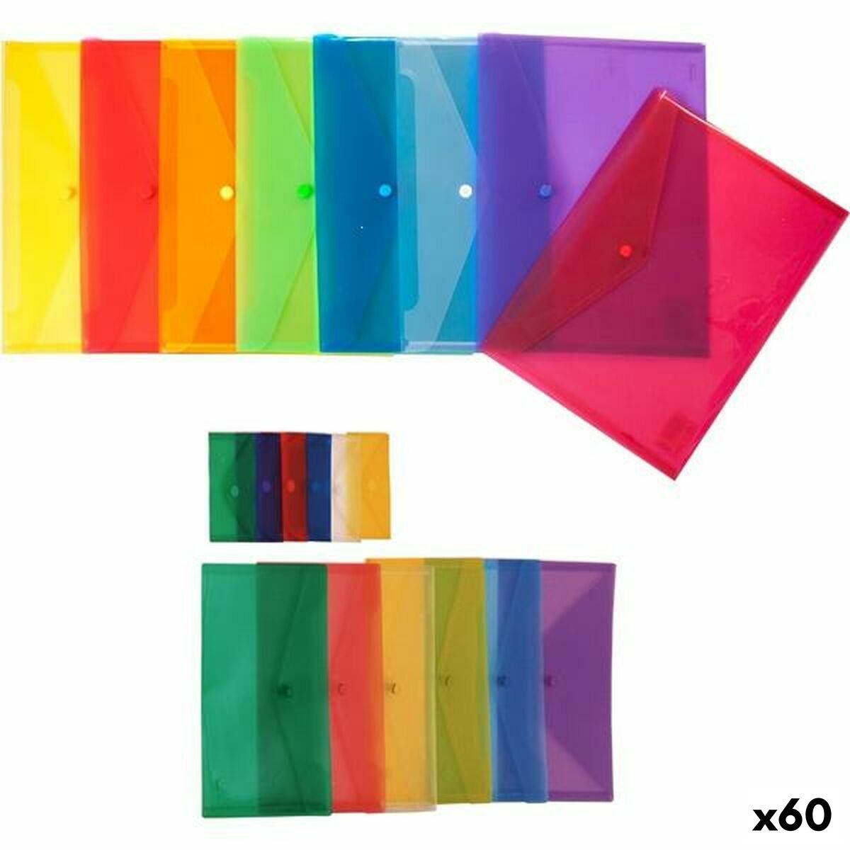 Portföljmapp Grafoplas Transparent A4 polypropen 33,4 x 23,5 cm Lås (60 antal)