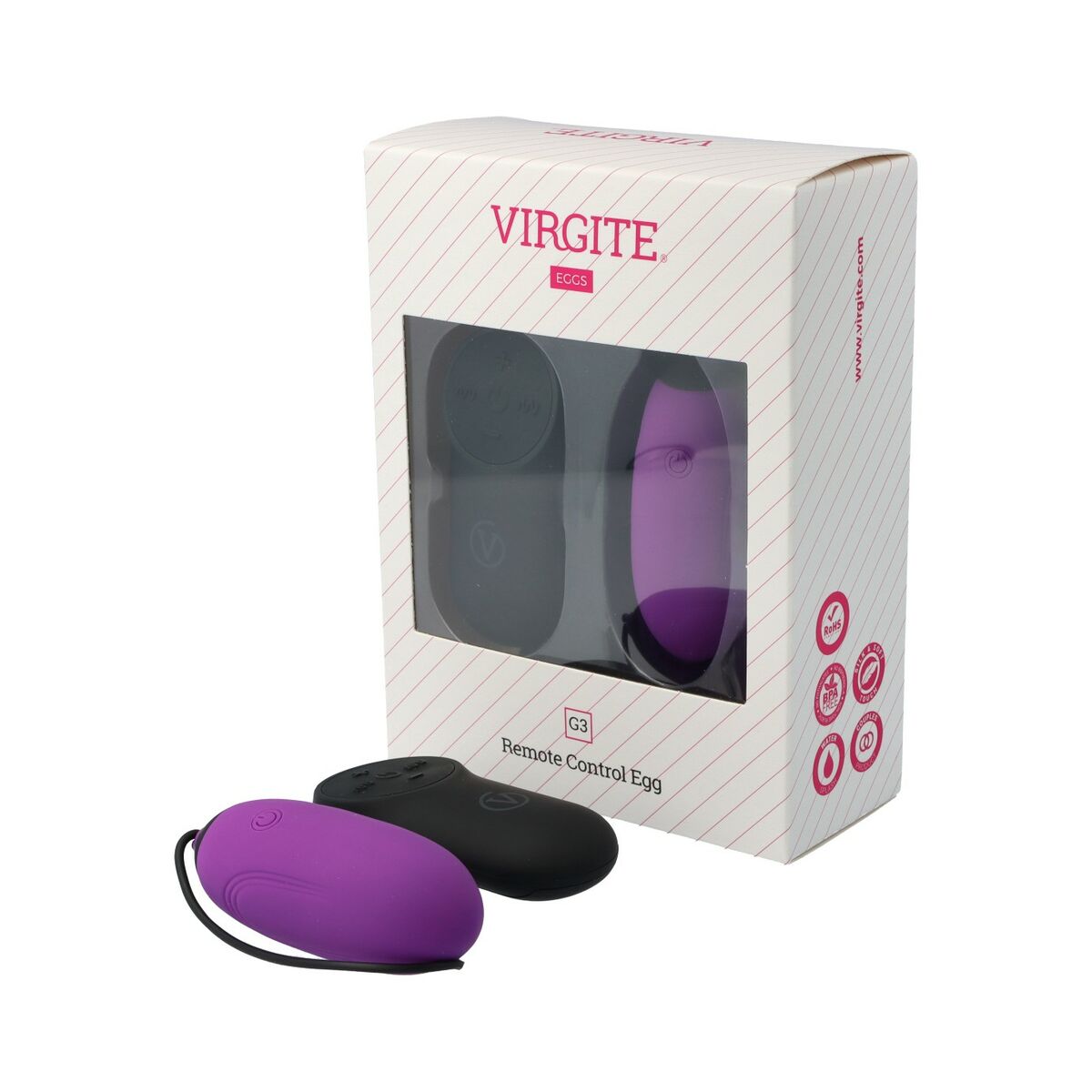 Äggvibrator Virgite Purpur - 2