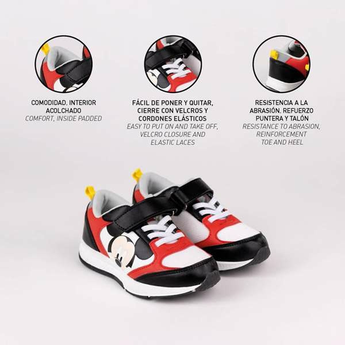 Sportskor för barn Mickey Mouse Röd - 5