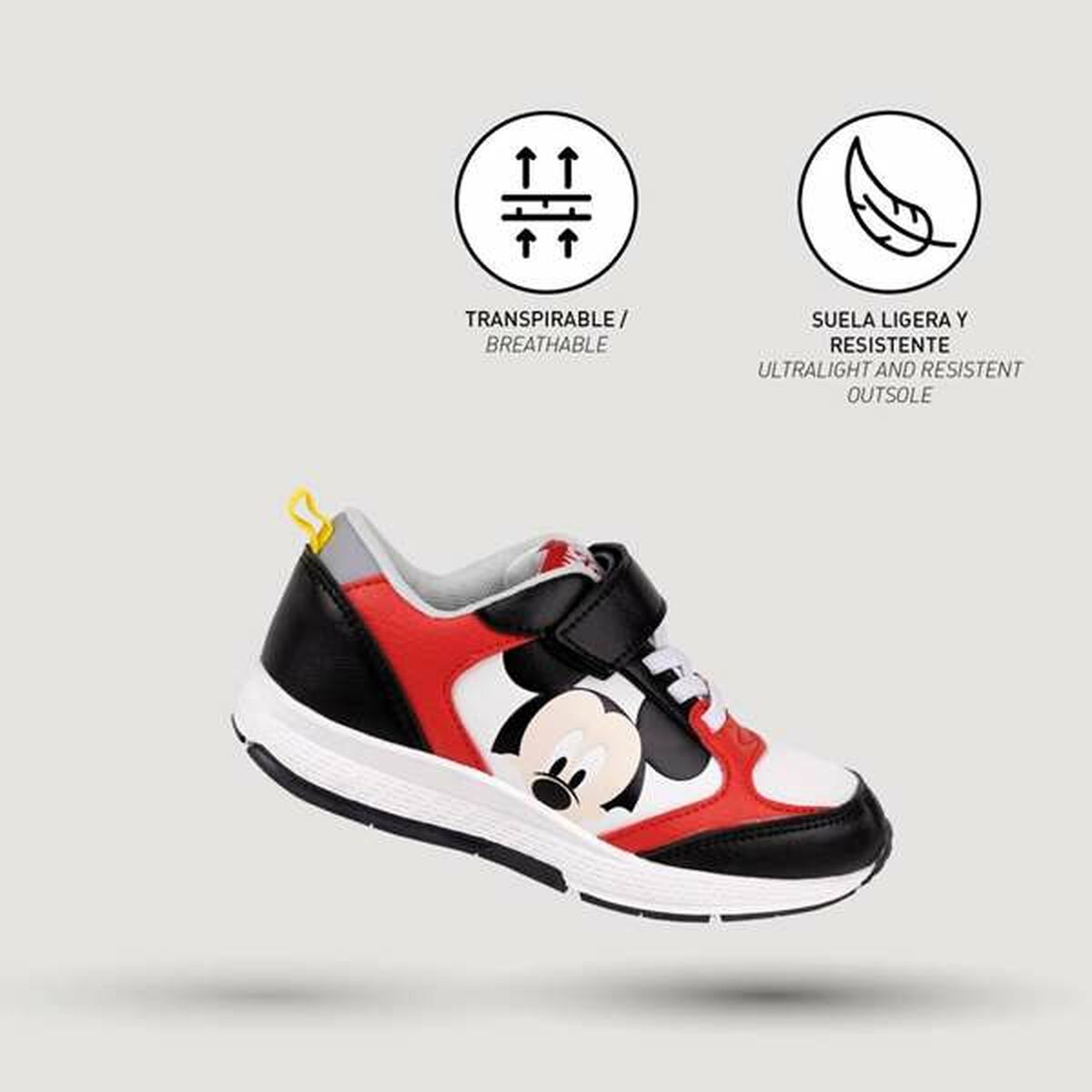 Sportskor för barn Mickey Mouse Röd - 4