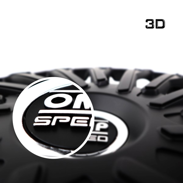 Navkapsel OMP Stinger Speed Svart 14" (4 uds) - 6