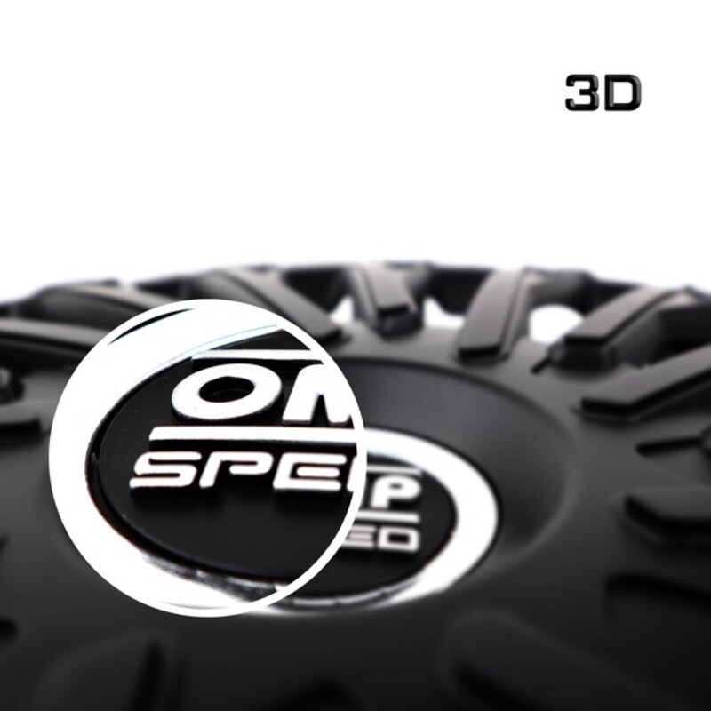 Navkapsel OMP Stinger Speed Svart 14" (4 uds) - 15