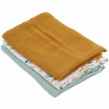 Muslin Domiva Brun Resistent 3 Delar (3 antal)