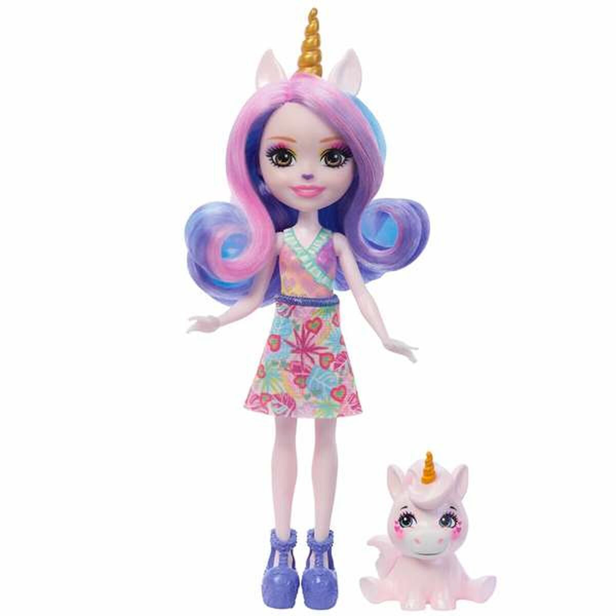 Docka Mattel Enchantimals Sunshine Island 15 cm Enhörning Husdjur - 4