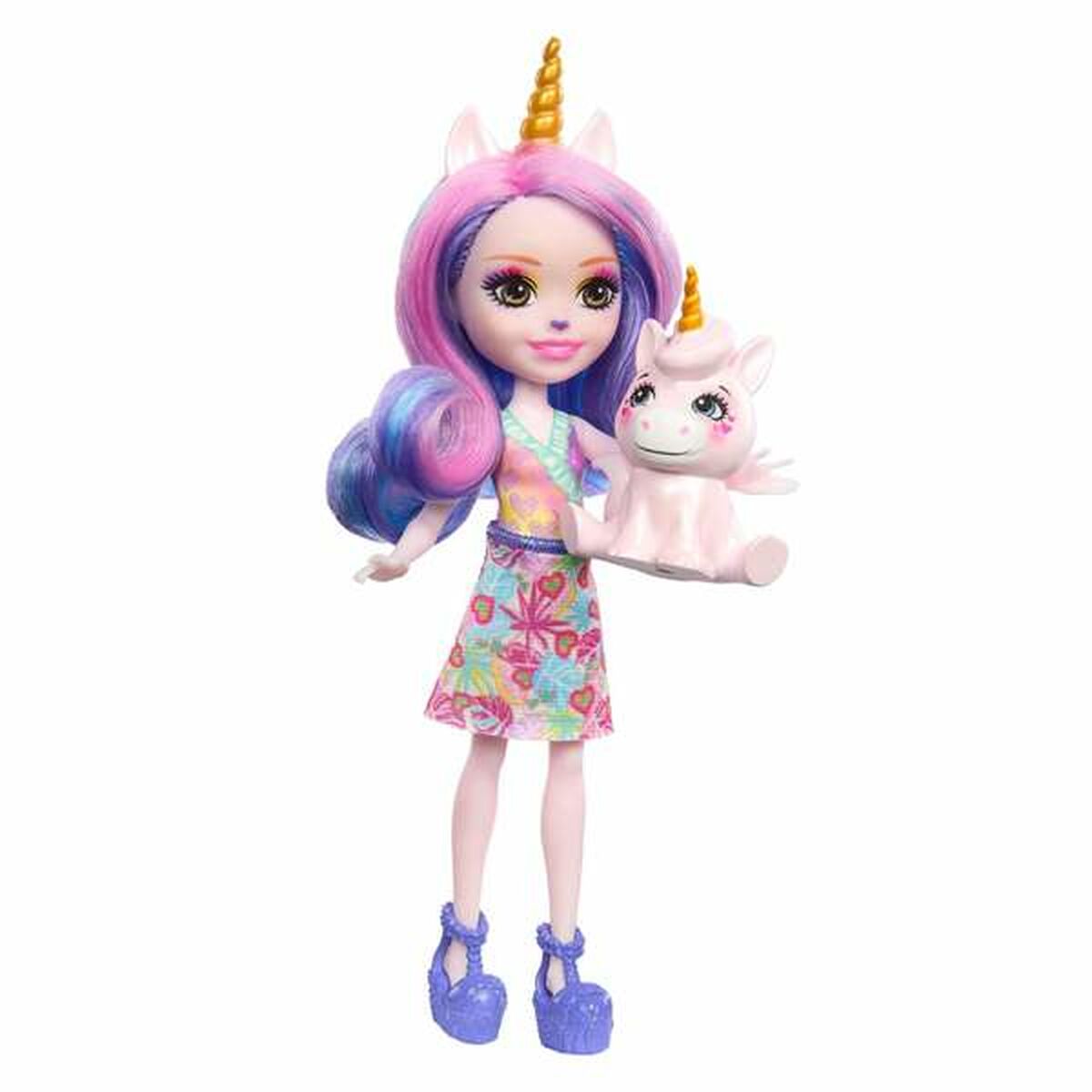 Docka Mattel Enchantimals Sunshine Island 15 cm Enhörning Husdjur