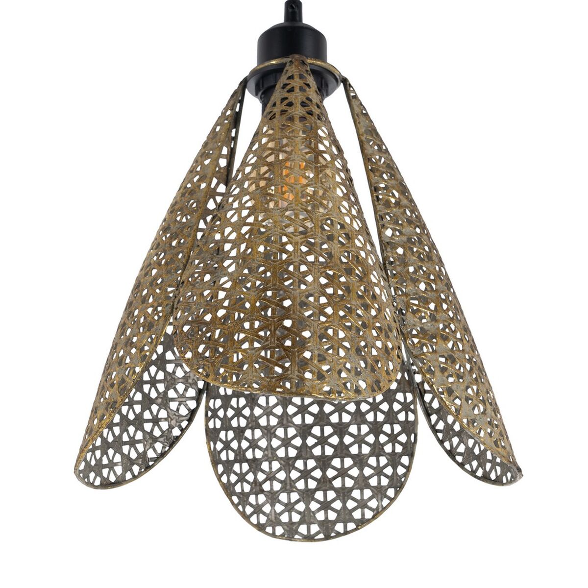 Taklampa Gyllene Silvrig Järn 220-240 V 24 x 24 x 31,5 cm - 7