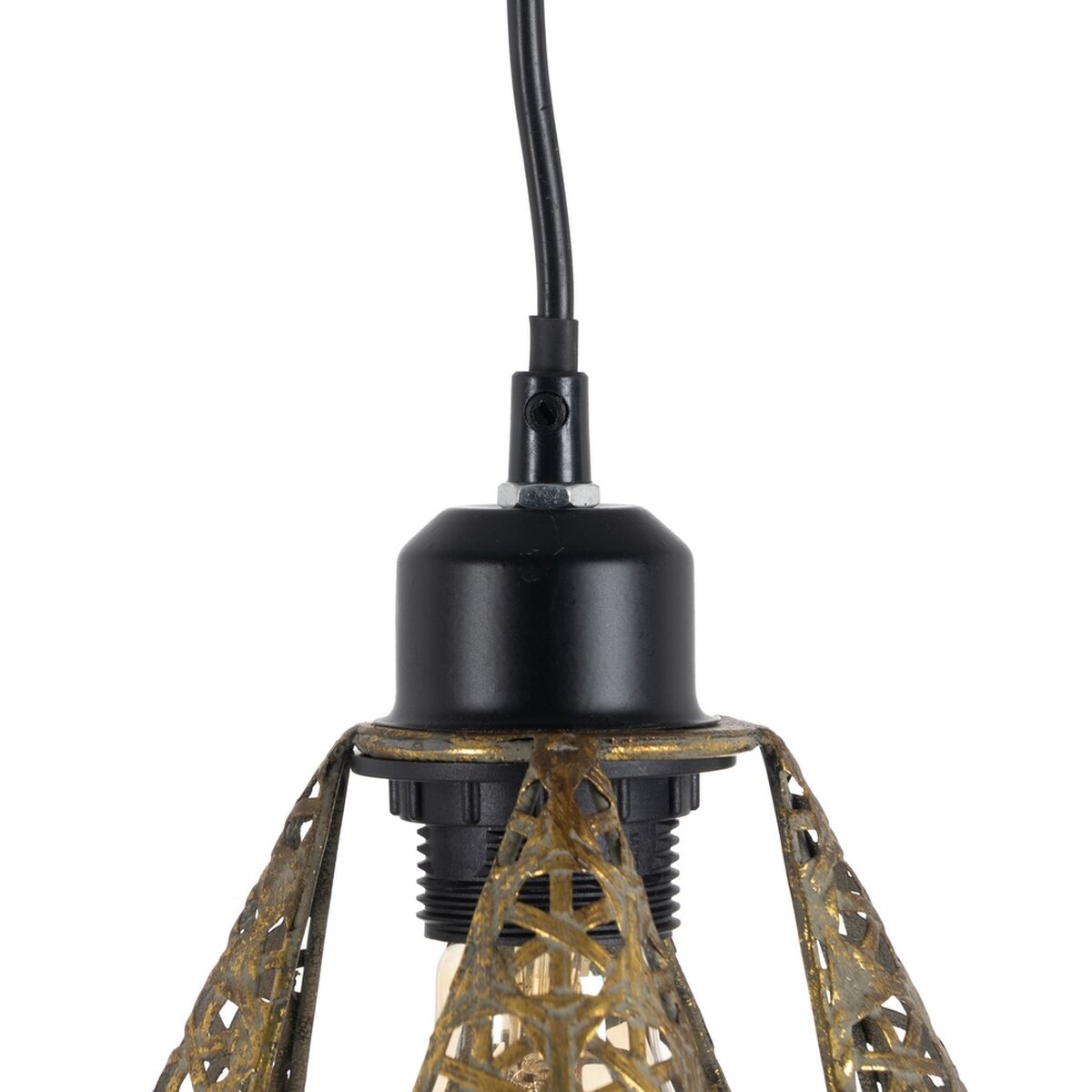 Taklampa Gyllene Silvrig Järn 220-240 V 24 x 24 x 31,5 cm - 6