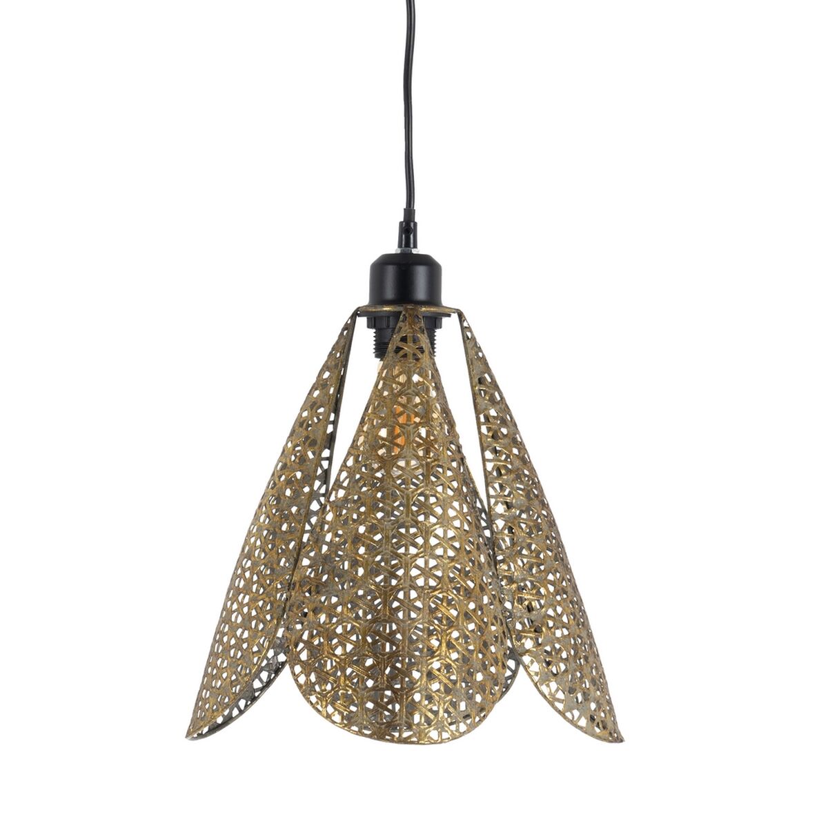 Taklampa Gyllene Silvrig Järn 220-240 V 24 x 24 x 31,5 cm