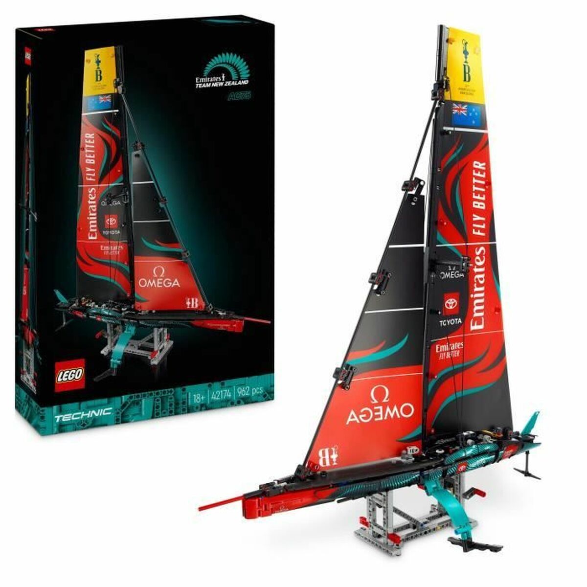 Byggsats Lego 42174 Yacht Emirates Team New Zealand AC75 Multicolour