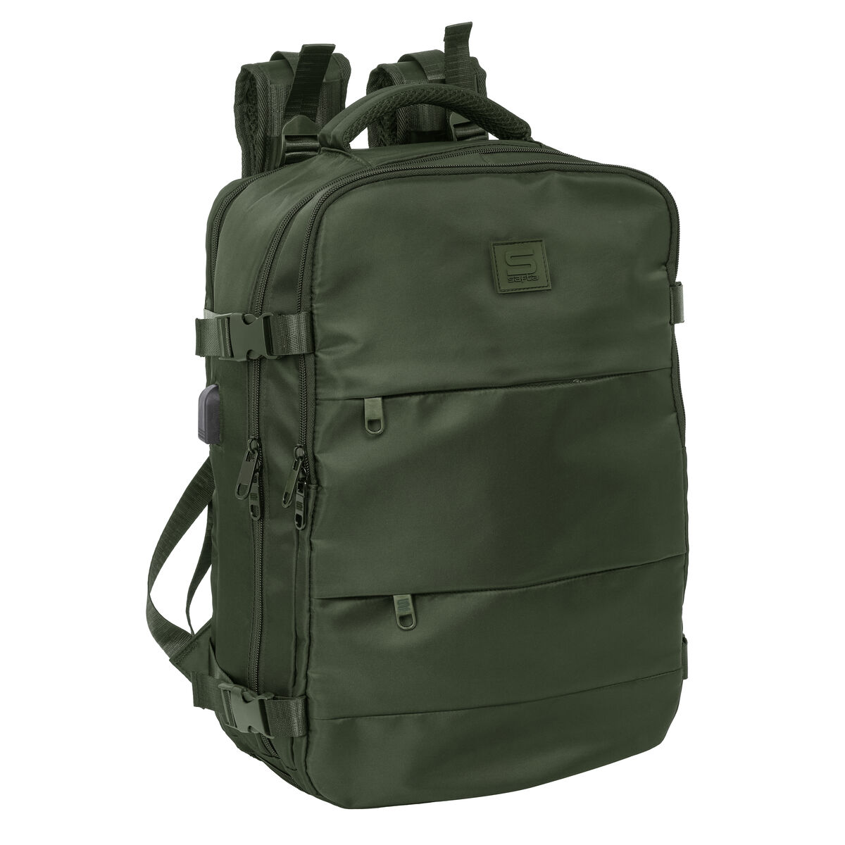 Skolryggsäck Safta Verde Armégrön - 4