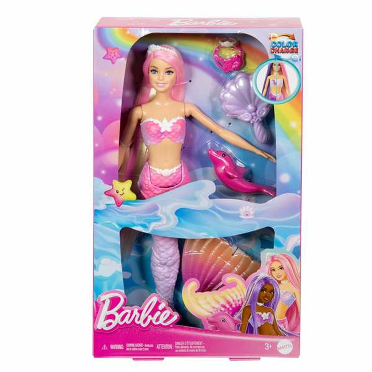Docka Barbie Malibú  Ledbuss Sjöjungfru - 4