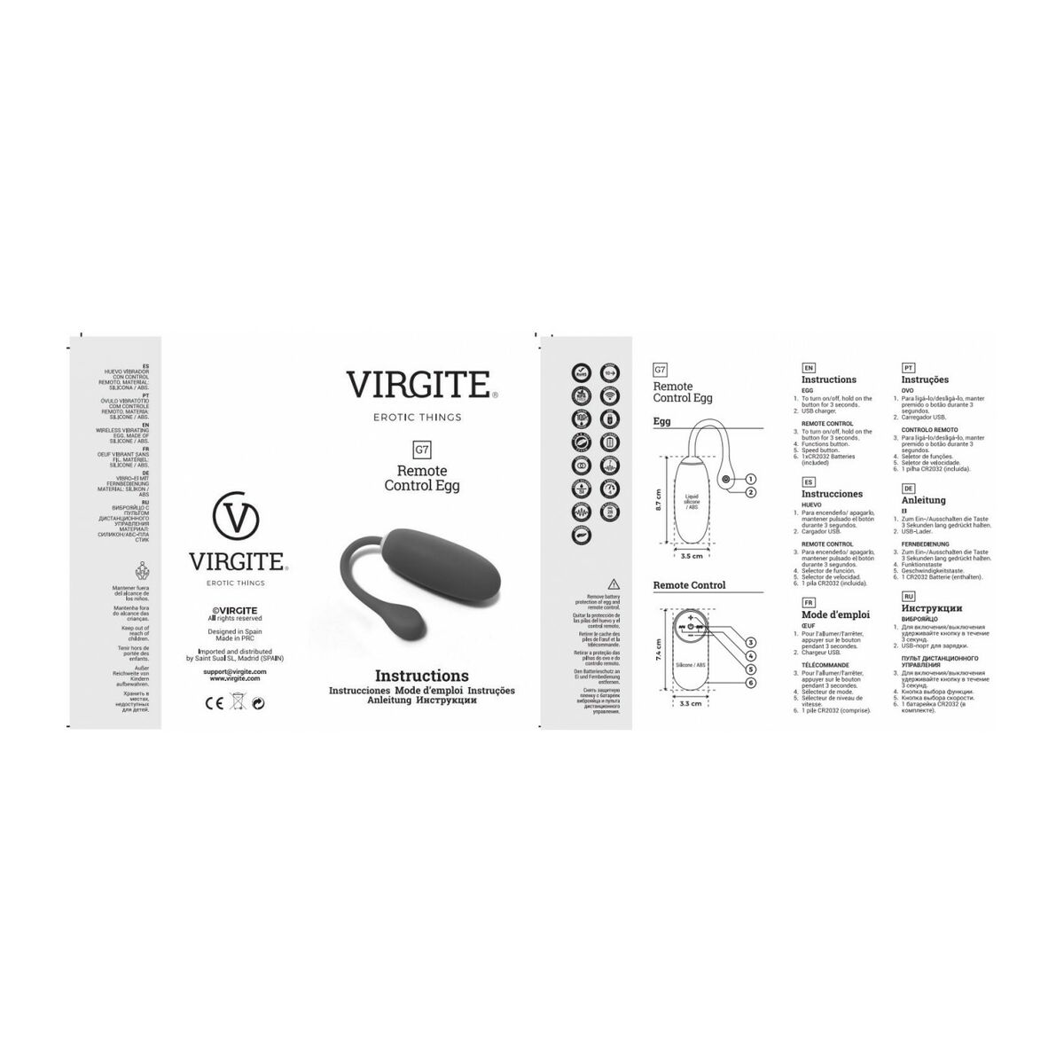 Onani-ägg Virgite Purpur - 3