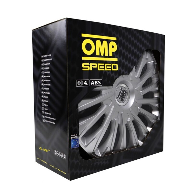 Navkapsel OMP Stinger Speed Silvrig 13" (4 uds) - 6