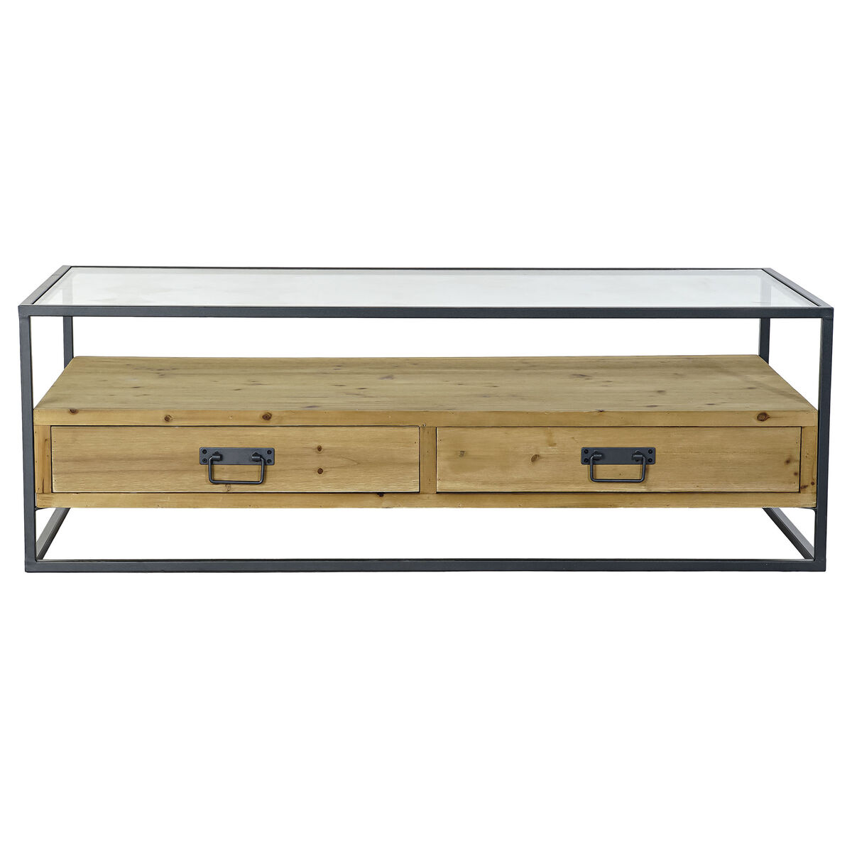 Soffbord DKD Home Decor Metall Glas Gran (120 x 60 x 40 cm) - 6