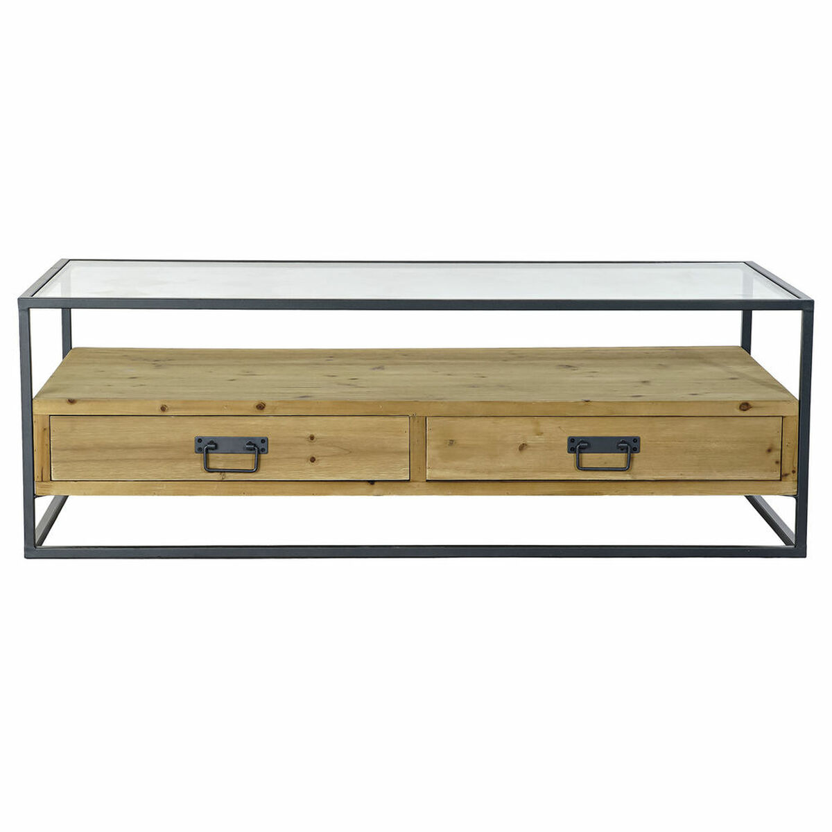 Soffbord DKD Home Decor Metall Glas Gran (120 x 60 x 40 cm) - 3
