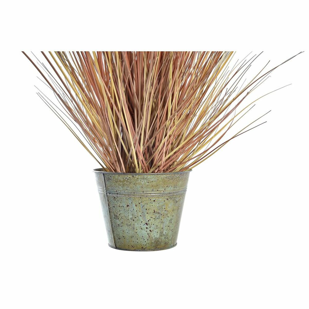 Dekorativ växt DKD Home Decor Orange Polyetylen Bordeaux Mässing 20 x 20 x 90 cm (2 antal) - 5
