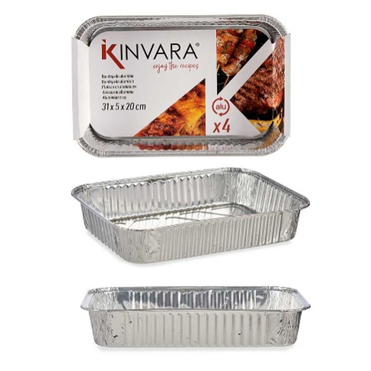 Uppsättning med Brickor Kinvara 12 antal 4 Delar - 2
