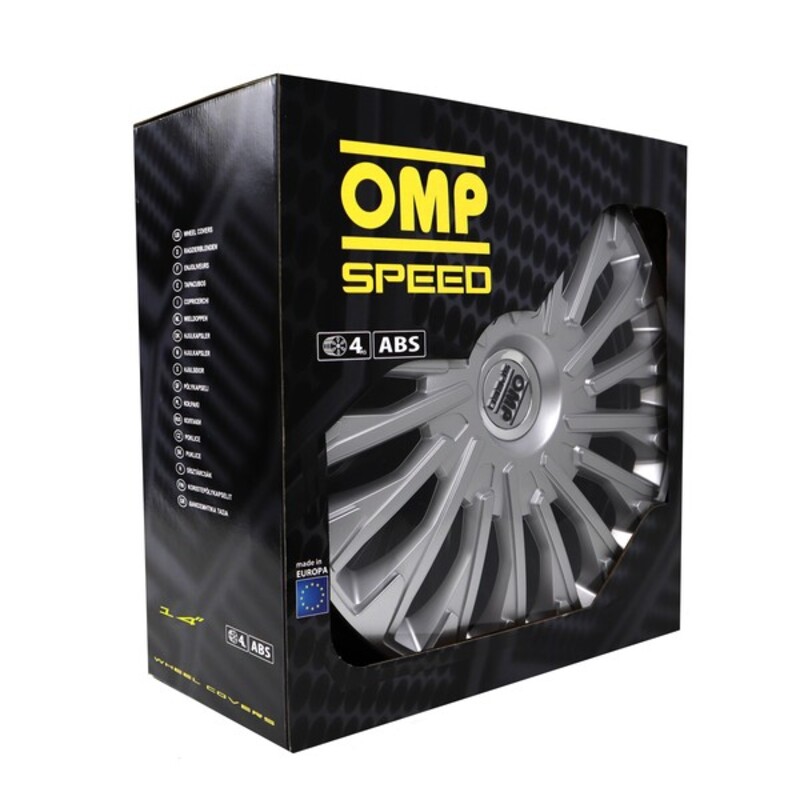 Navkapsel OMP Stinger Speed Silvrig 14" (4 uds) - 8