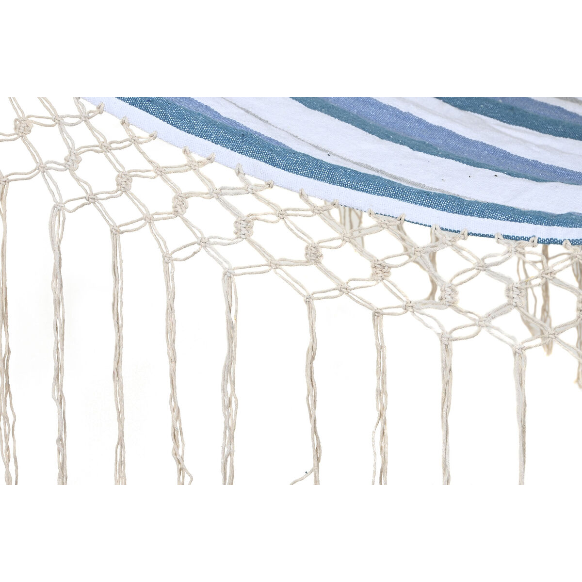 Hängmatta DKD Home Decor Ränder Blå Vit (200 x 100 x 5 cm) - 5