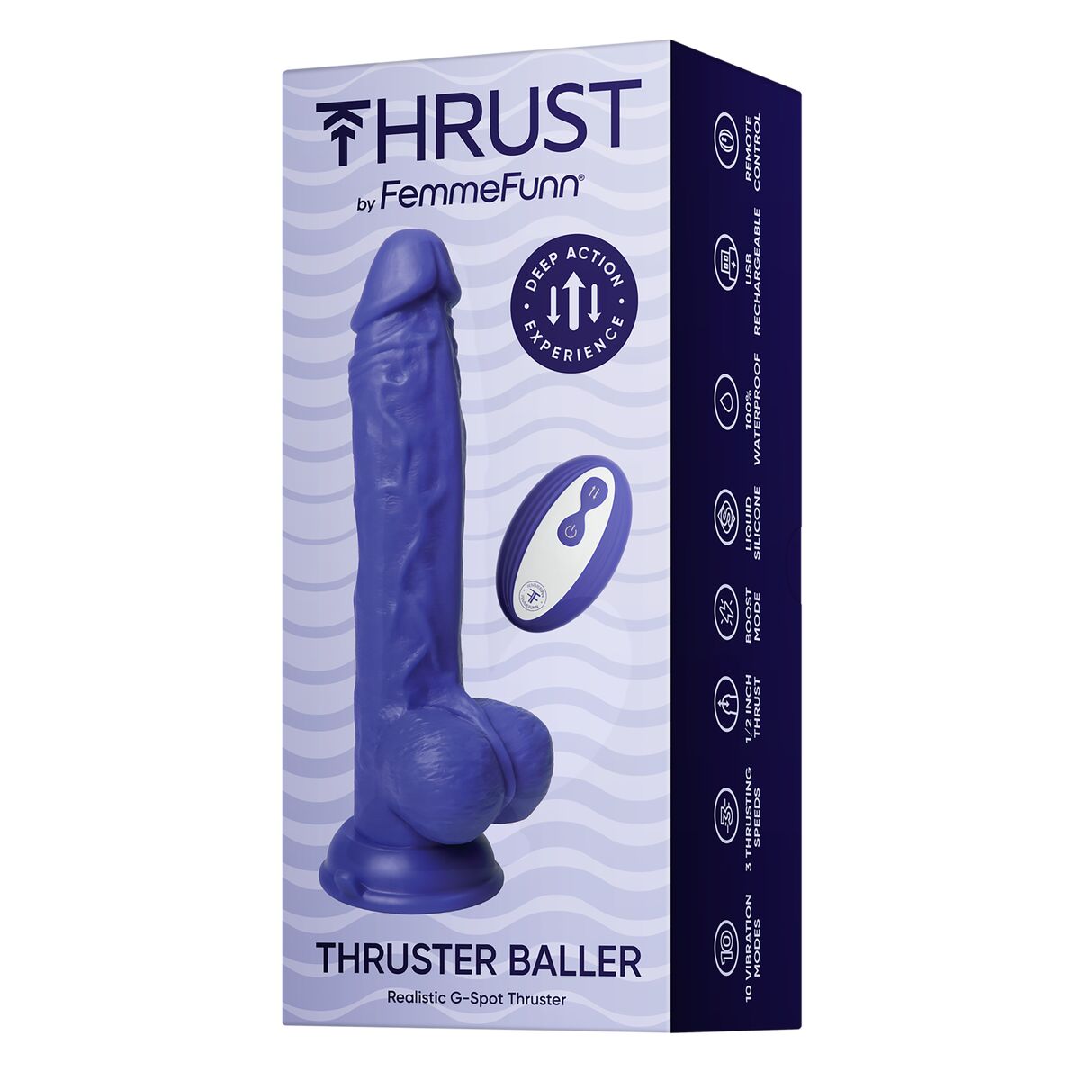 Realistisk vibrator FemmeFunn Thrust Silikon ABS Ø 4,1 cm (15,7 cm) - 8