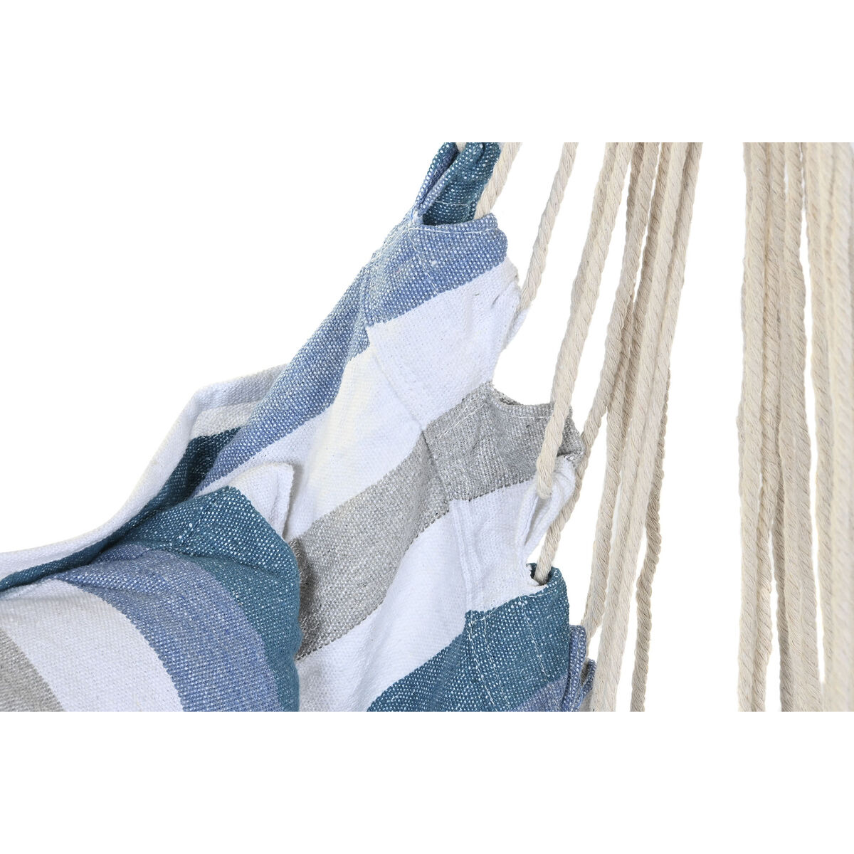 Hängmatta DKD Home Decor Ränder Blå Vit (100 x 60 x 135 cm) - 4