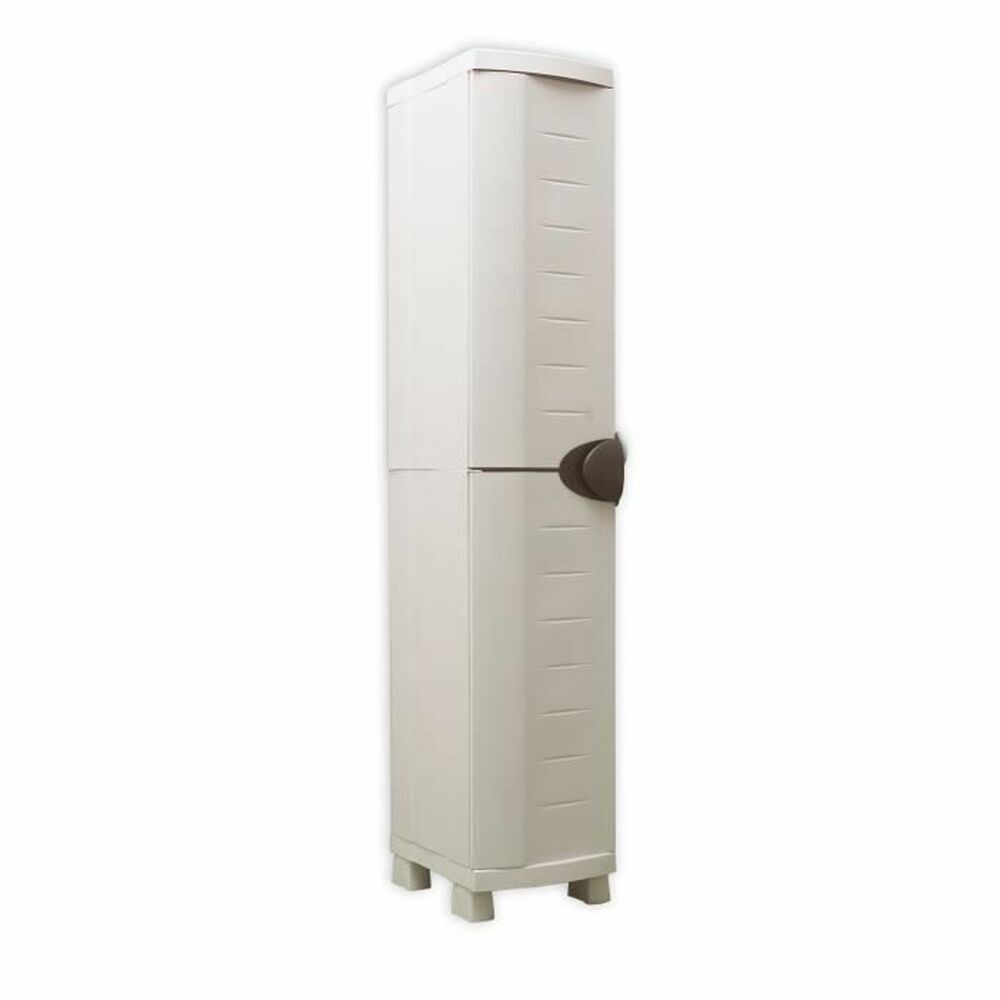 Skåp Plastiken Beige Metall