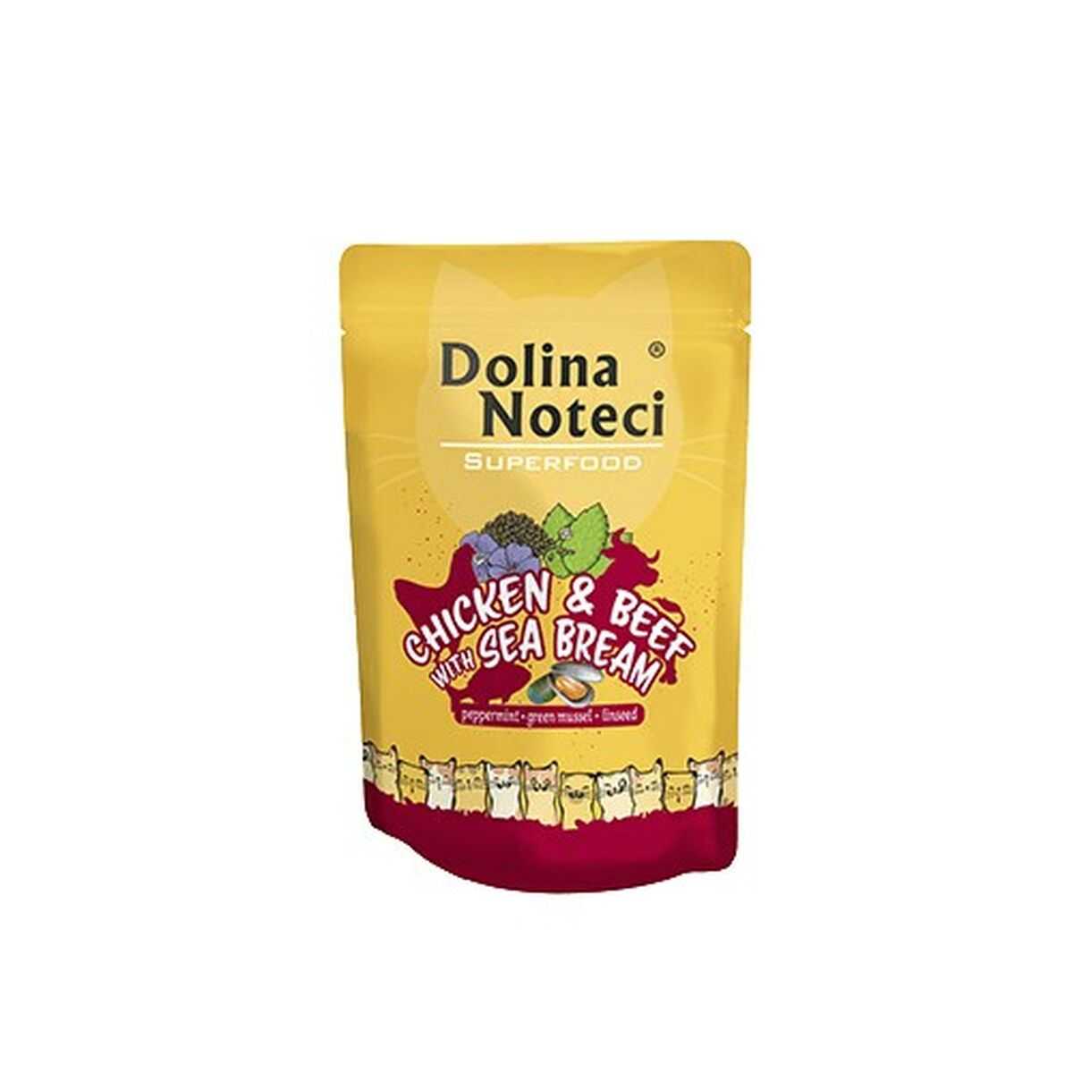 Kattmat Dolina Noteci Superfood Kyckling Kalvkött 85 g