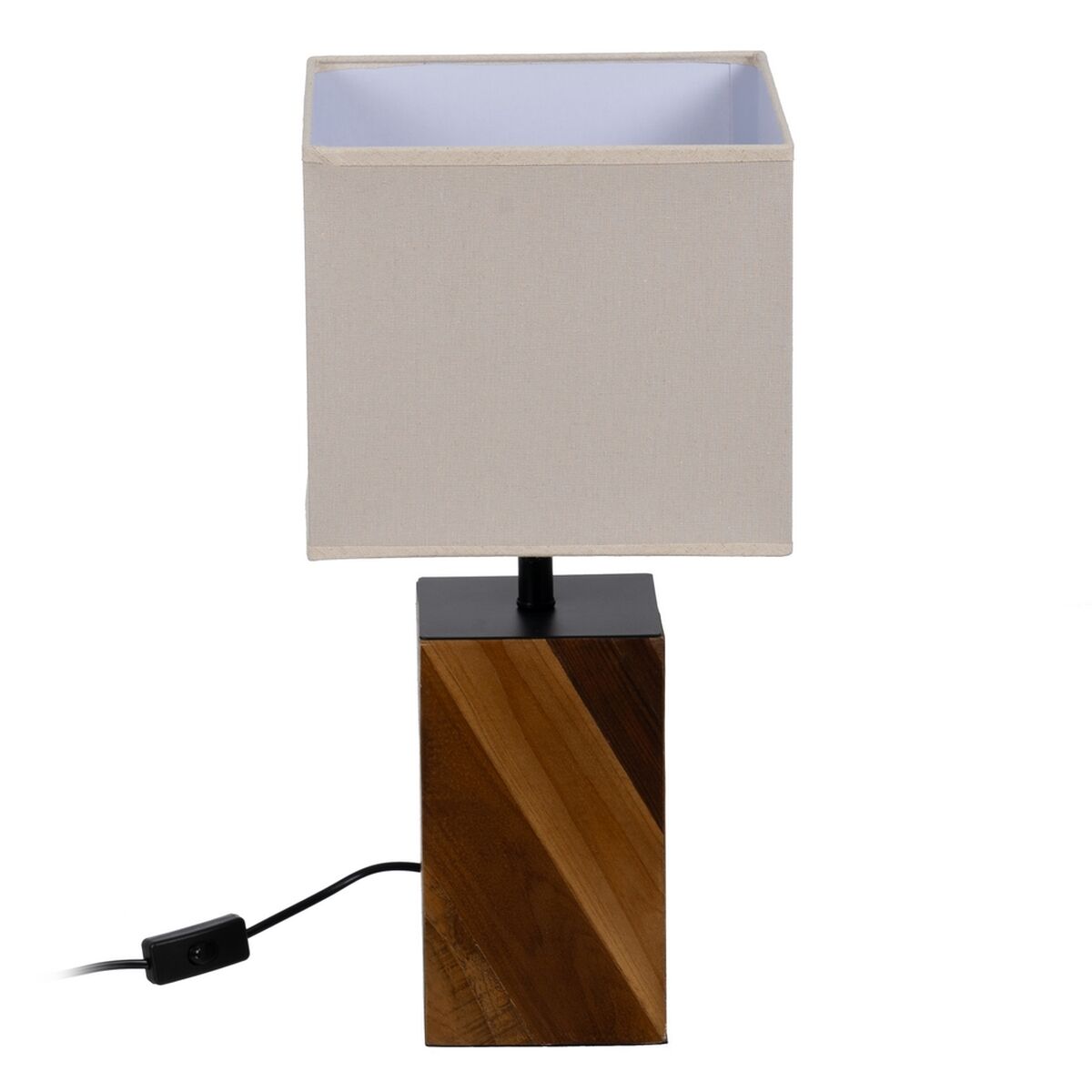 Bordslampa Brun Kräm 60 W 220-240 V 25 x 25 x 51 cm