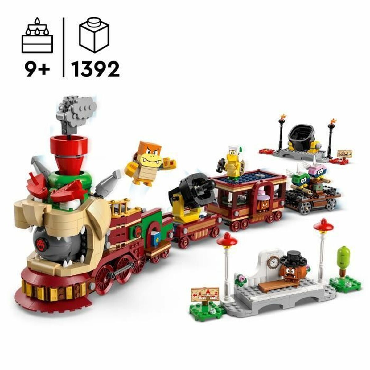 Byggsats Lego 71437 Bowser's Express Train Multicolour 1392 Delar - 2