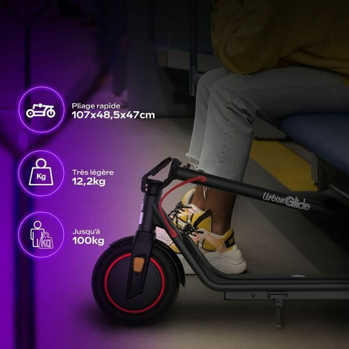 Elscooter Urbanglide 400 W 25 km/h - 3
