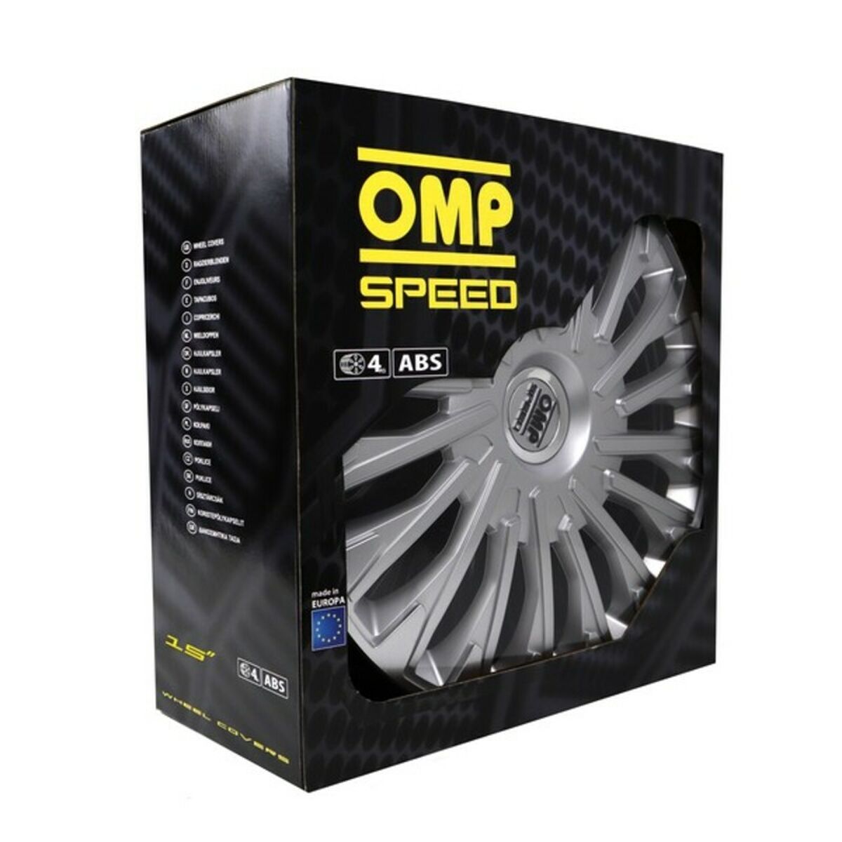 Navkapsel OMP Stinger Speed Silvrig 15" (4 uds) - 17